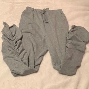 Gray comfortable stretch sweats
